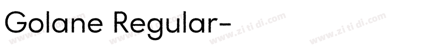Golane Regular字体转换